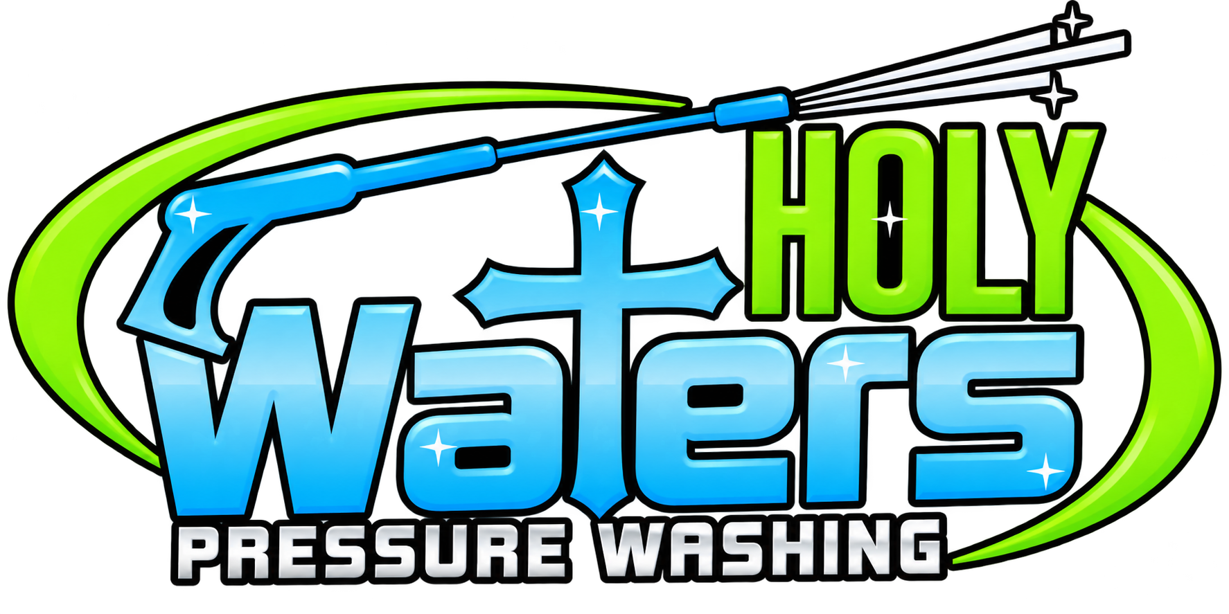 Holy Waters Pressure Washing emblem